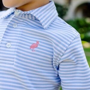 THE BEAUFORT BONNET COMPANY | Prim & Proper Onesie in Beale Street Blue Stripe